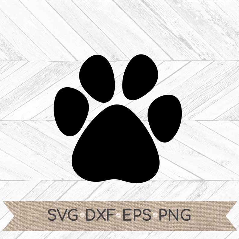 Download Dog Paw Print svg Paw Print svg Dog Print cut file Dog | Etsy