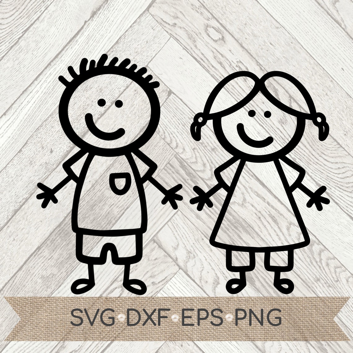 Download Stick Figure Family svg Stick Family svg dxf png eps | Etsy