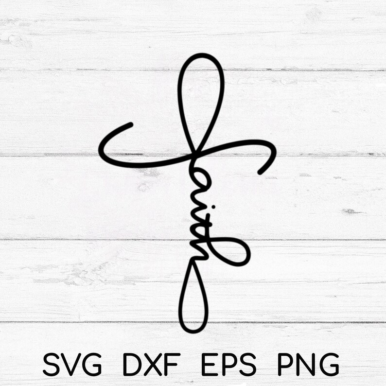 Download Faith svg Faith Cross svg Faith dxf Faith eps Faith png | Etsy