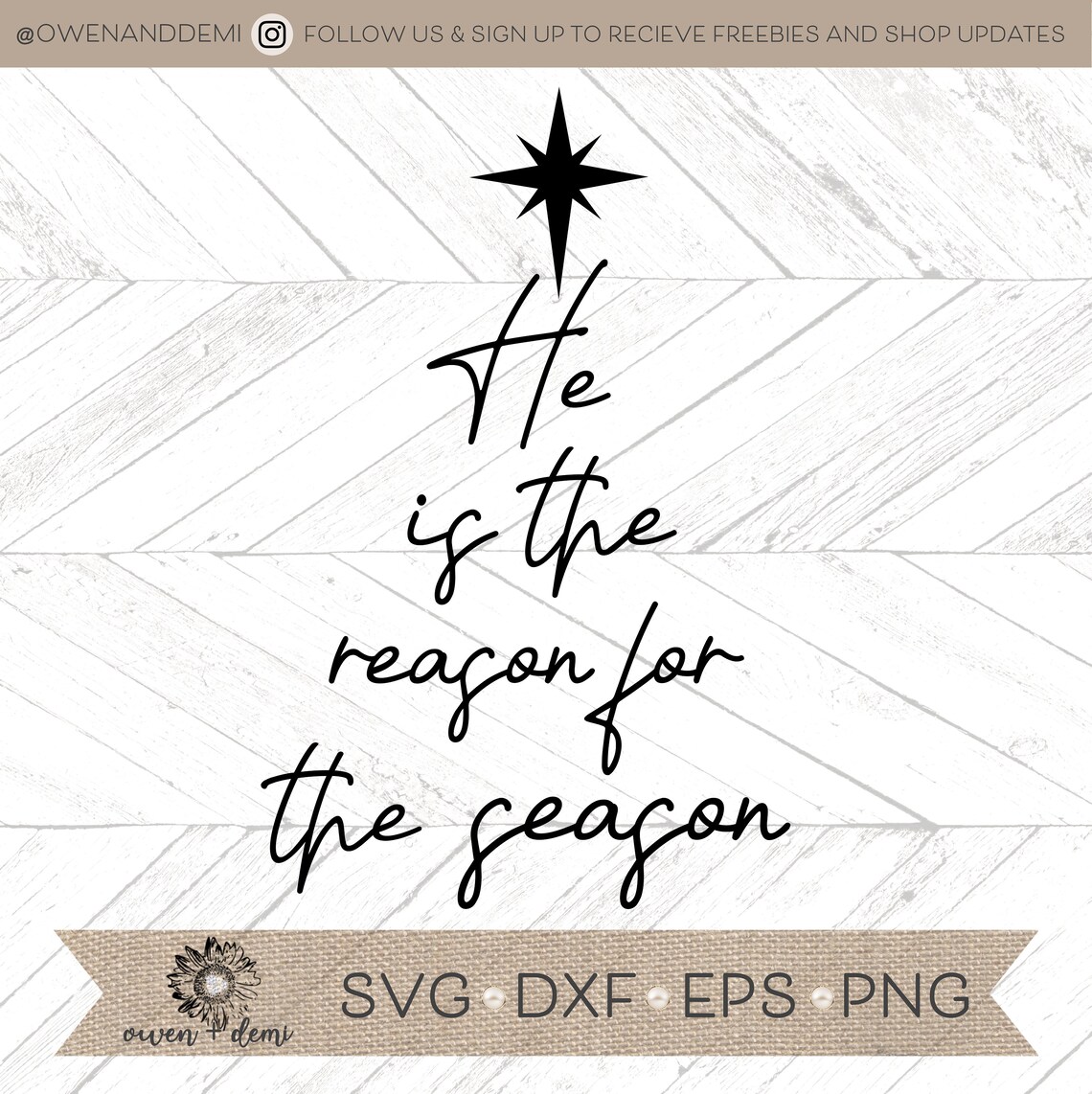 He is the Reason for the Season SVG Christmas Svg Nativity - Etsy