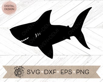 Shark svg - Shark cricut cut file -  Shark Silhouette cut file - shark clip art