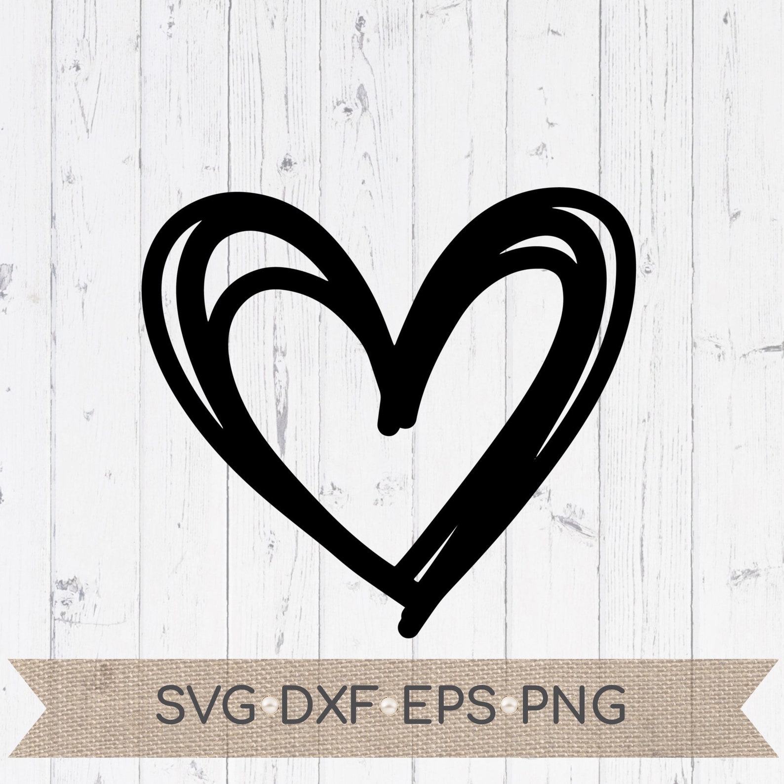 Scribble heart svg Sketch Heart svg hand drawn heart svg | Etsy
