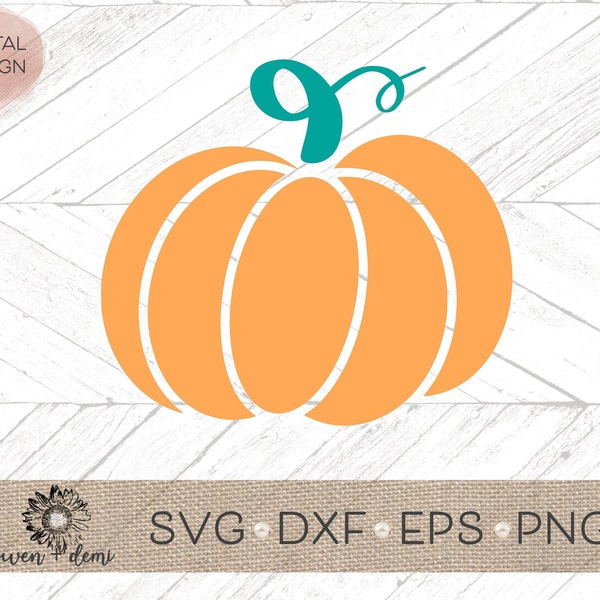 Pumpkin SVG - Cute Pumpkin svg - Svg for cricut - Svg for Silhouette - pumpkin clip art - Halloween svg