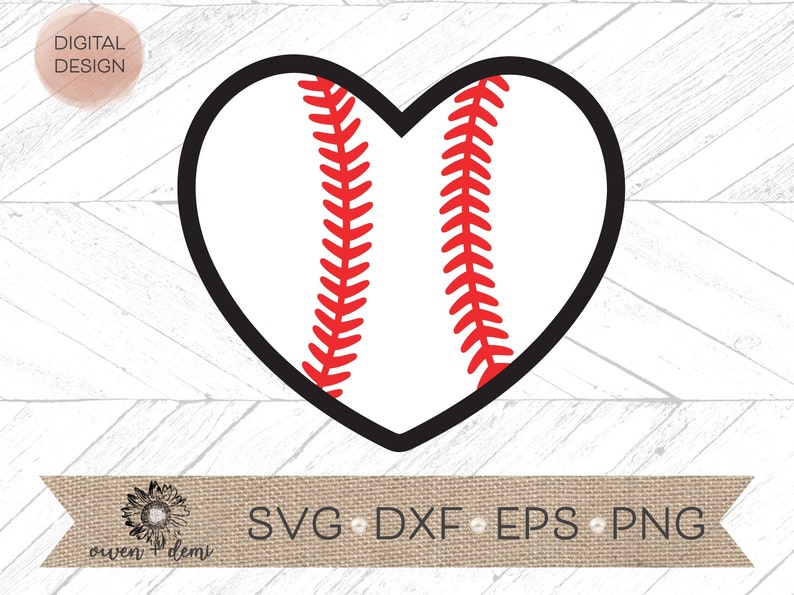 Baseball Heart Svg Baseball Heart Cut File Baseball Cricut - Etsy