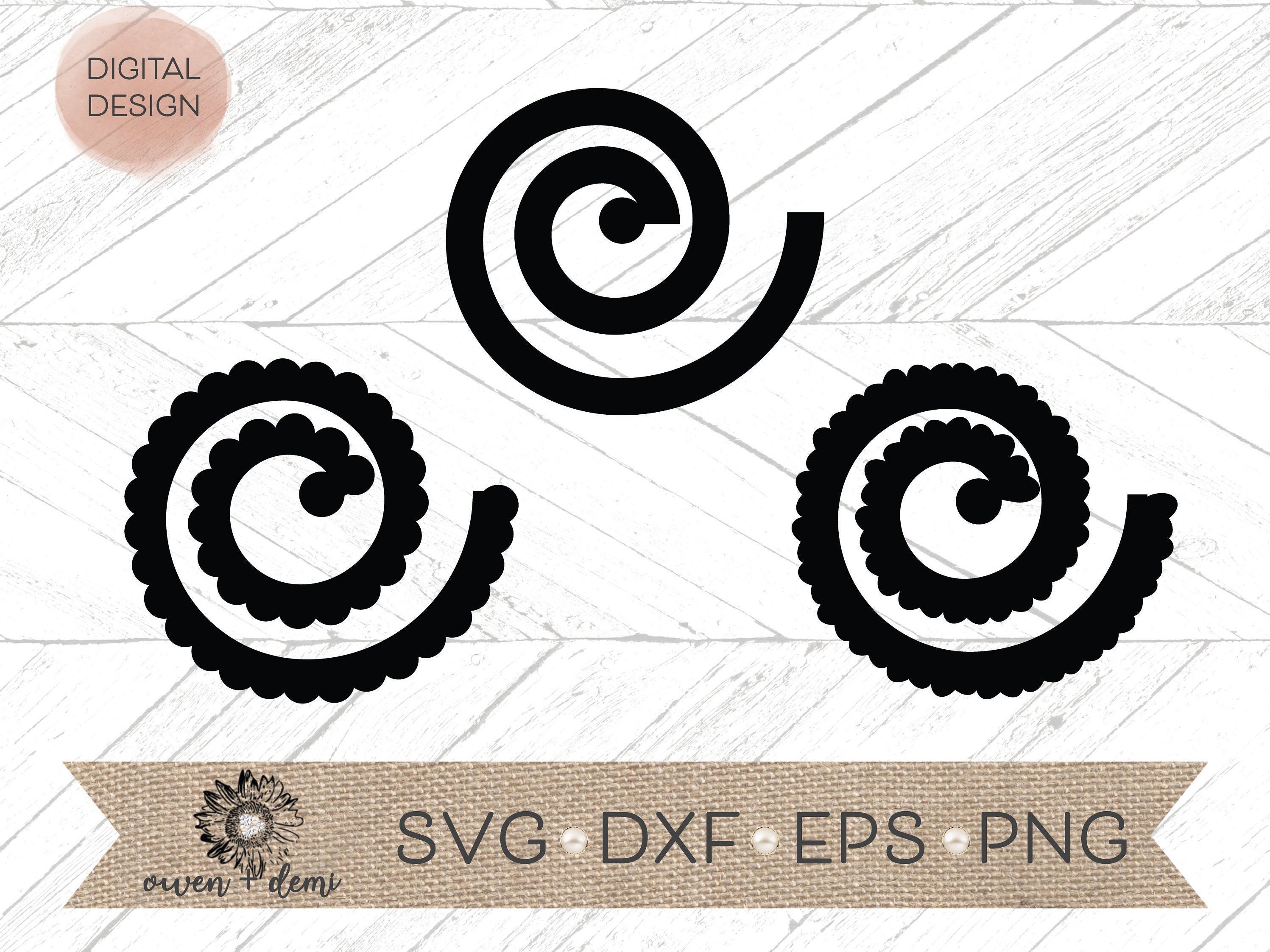 Download Rolled Flower Svg Rose Rolled Flower Svg Quilled Flower Etsy