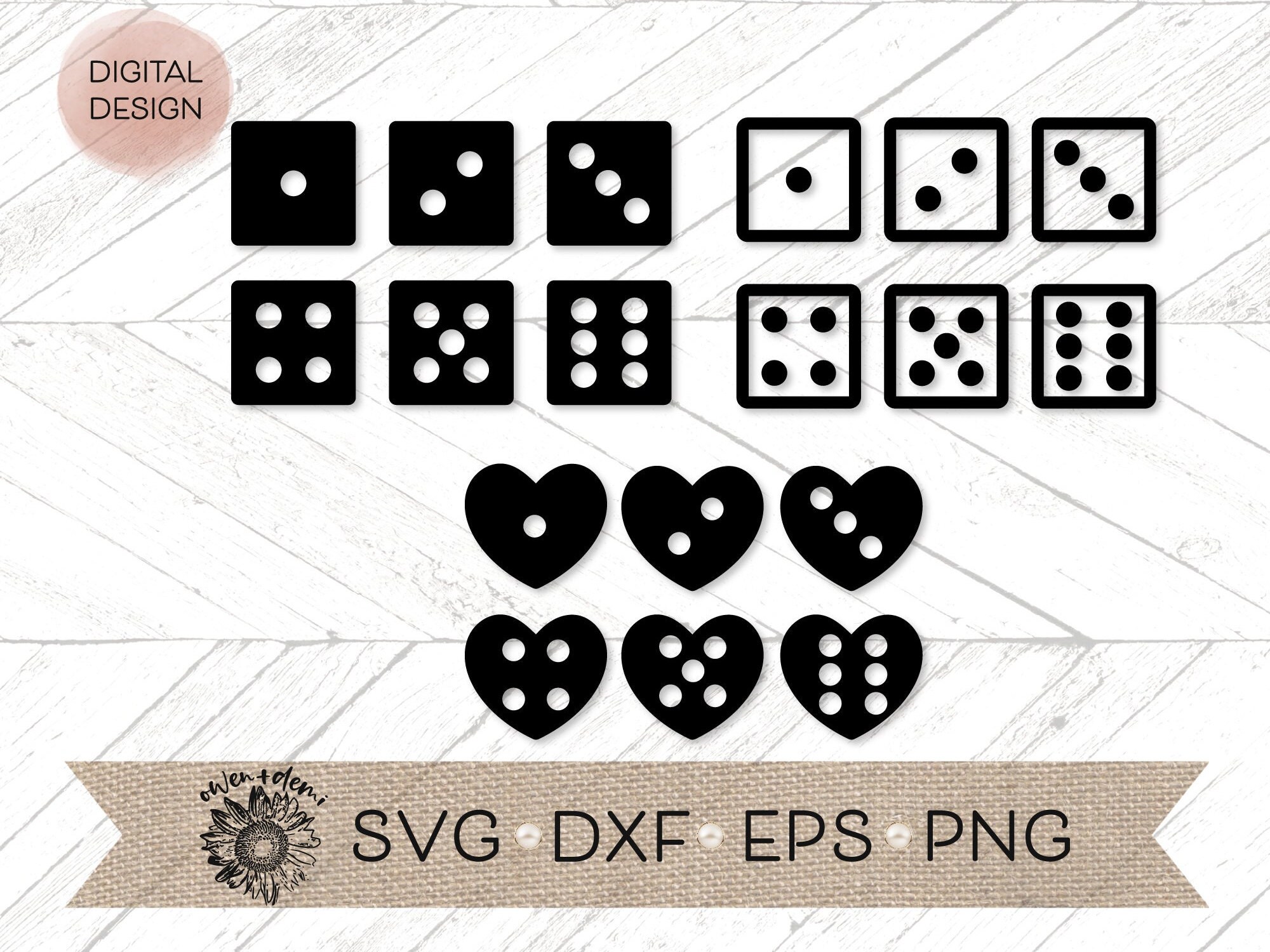 Dice Svg Dice Svg Bundle Dice Cricut Cut File Dice Etsy Canada