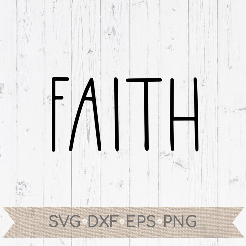 Faith Hope Love svg Skinny font svg Faith hope love cut | Etsy