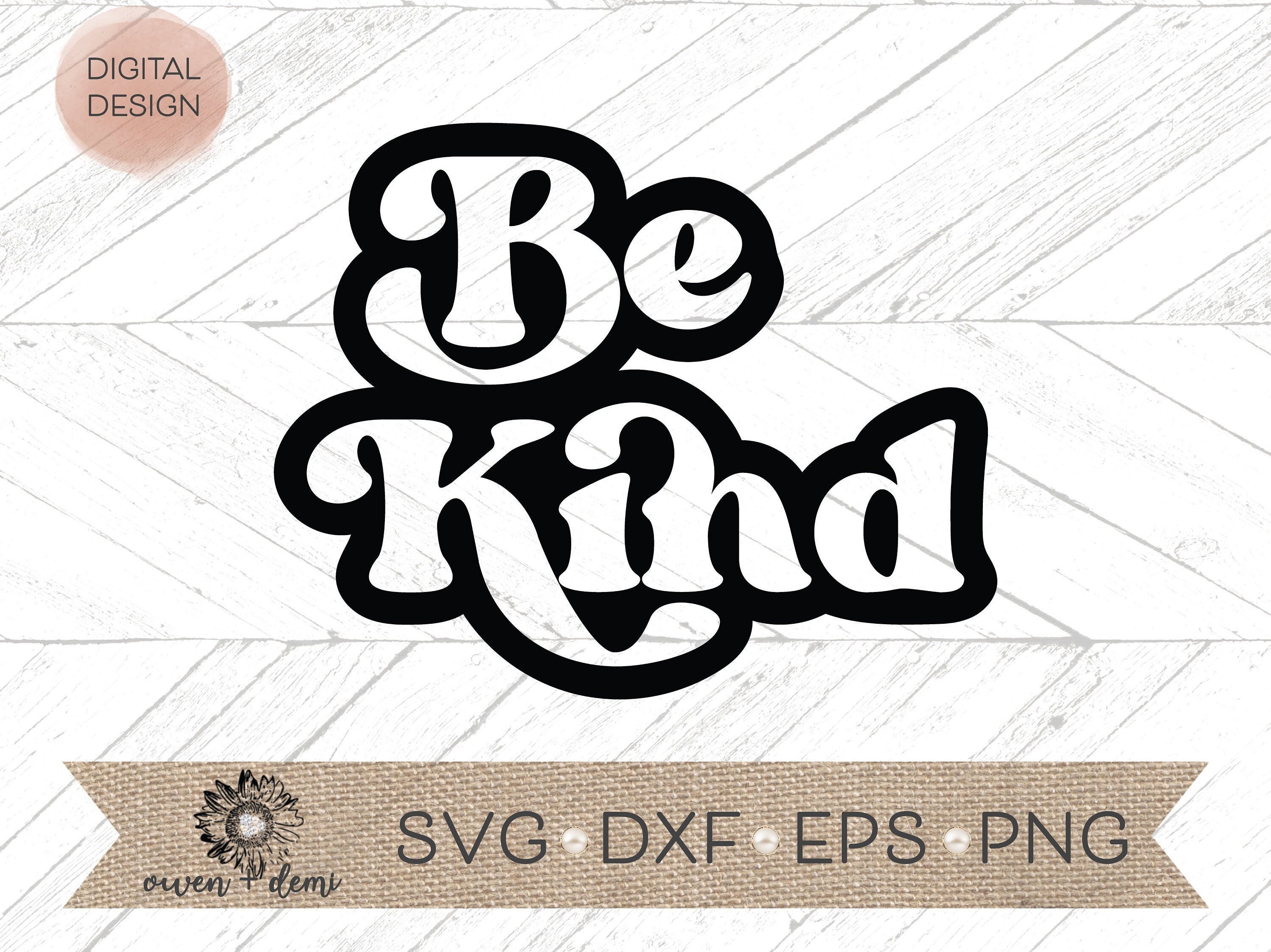 Be Kind SVG Retro Be Kind SVG Be Kind Cricut Cut File Be Etsy Canada