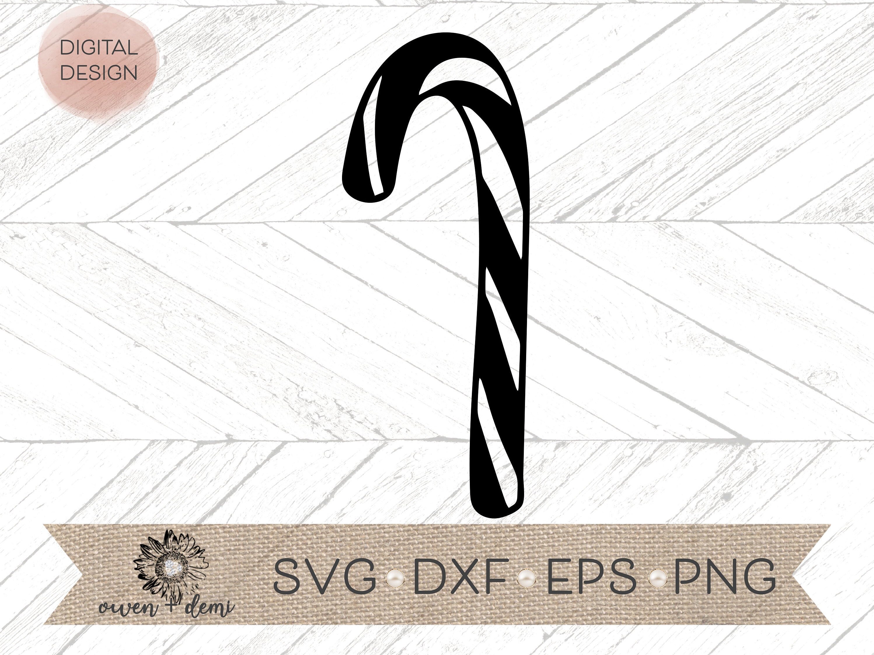 Candy Cane SVG Candy Cane Clip Art Candy Cane Svg for Etsy