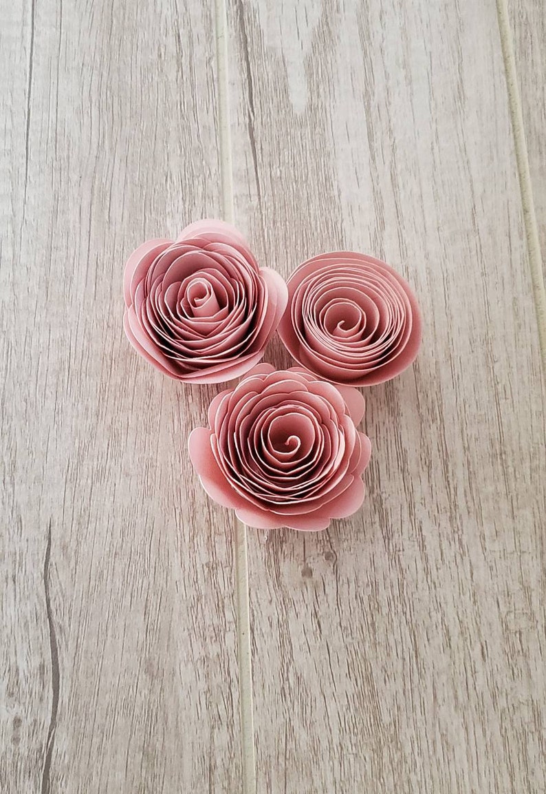Rolled Flower svg Rose rolled flower svg Quilled flower Etsy