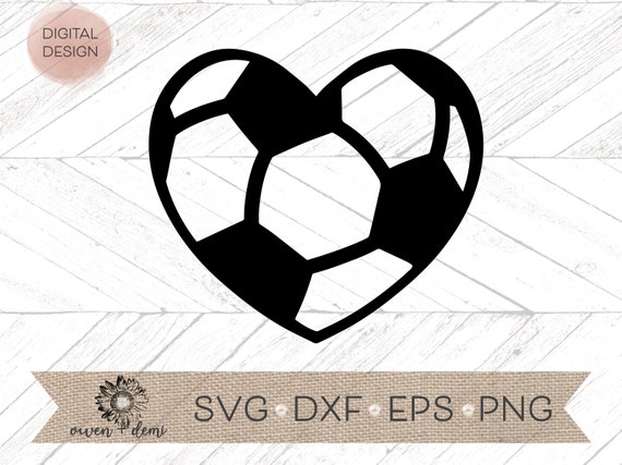 Download Soccer Heart Svg Soccer Heart Clip Art Soccer Cricut Svg Etsy