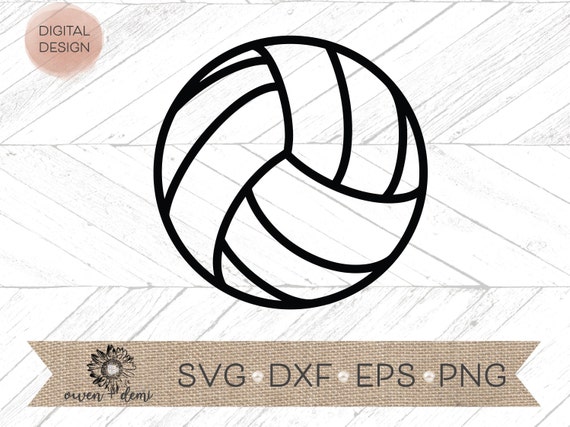 Volleyball svg Volleyball dxf eps png cut file | Etsy