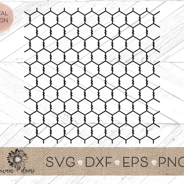 Chicken Wire svg - Square Chicken Wire svg - Chicken Wire cut file - Square Chicken Wire Clip art -Rustic svg - Rectangle Chicken wire svg