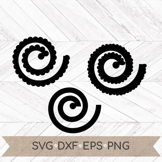 Download Rolled Flower Svg Rose Rolled Flower Svg Quilled Flower Etsy