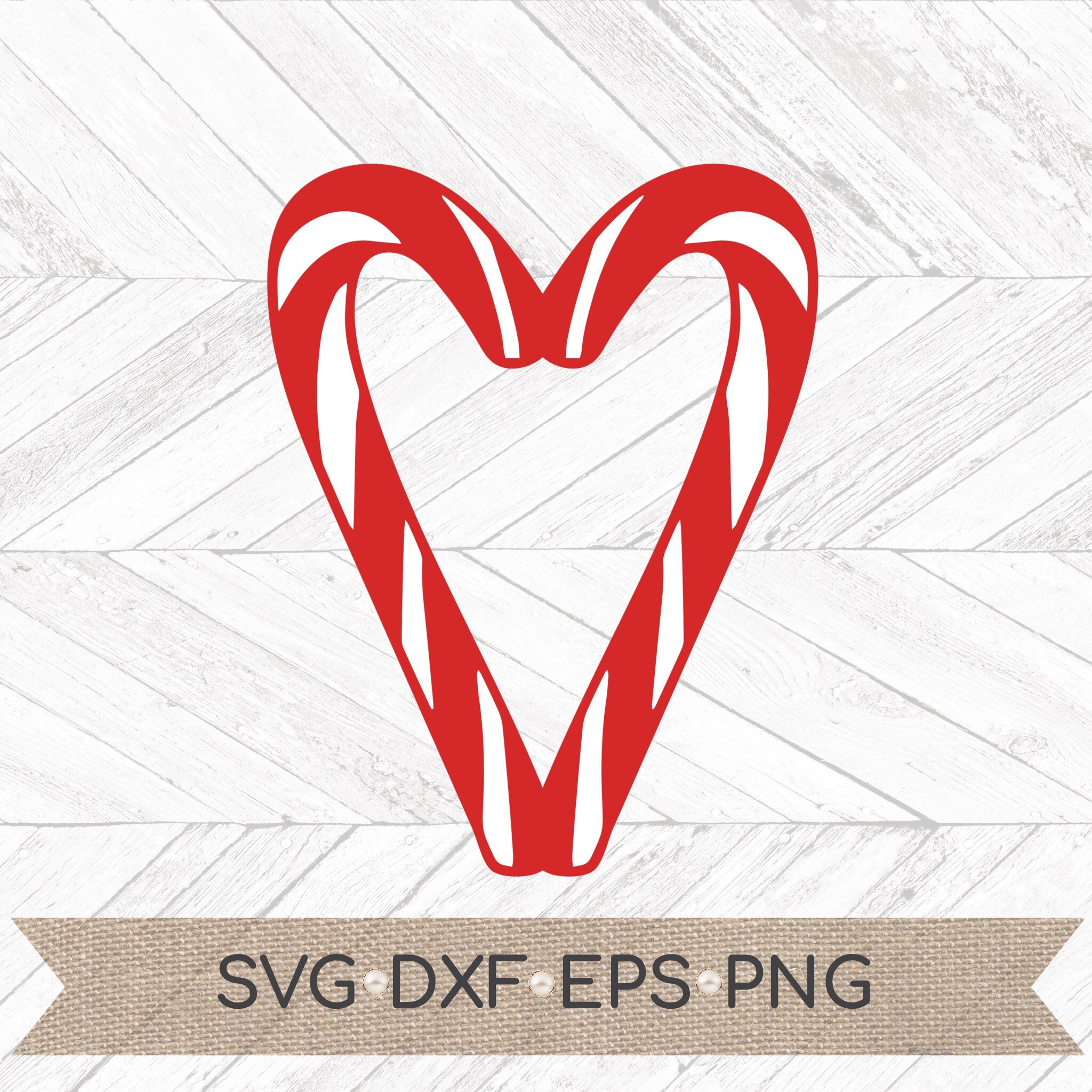 Candy Cane Heart SVG Candy cane svg Christmas Heart svg Etsy