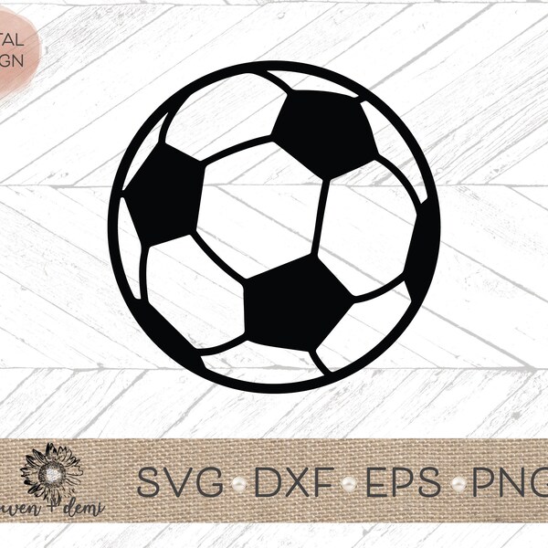 Soccer Ball svg - soccer ball dxf, eps, png, cut file - soccer ball Cricut svg - soccer ball Silhouette cut file - Soccer ball clip art