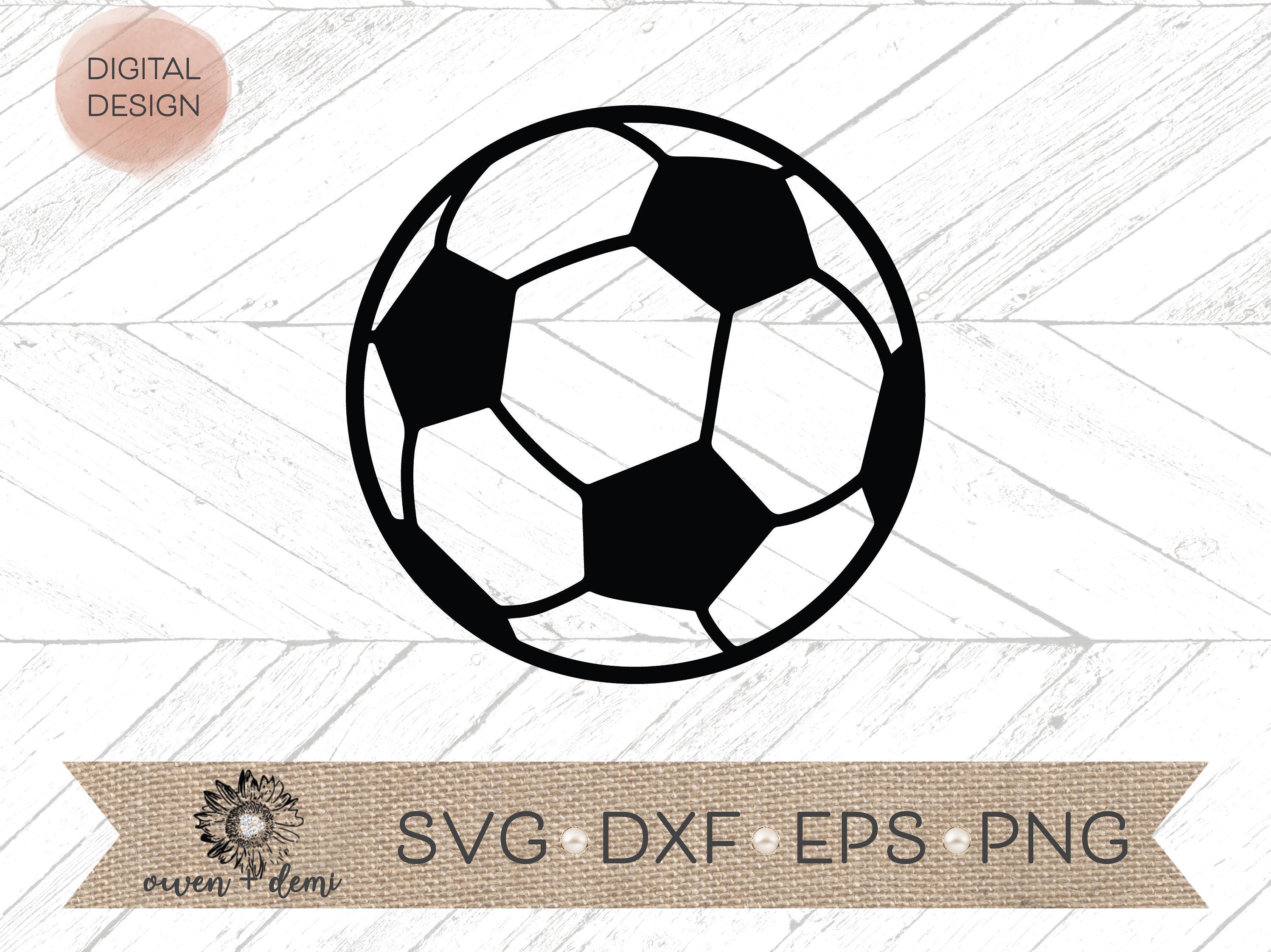 Ballon de foot - Fichier gratuit SVG + SILHOUETTE STUDIO + PNG