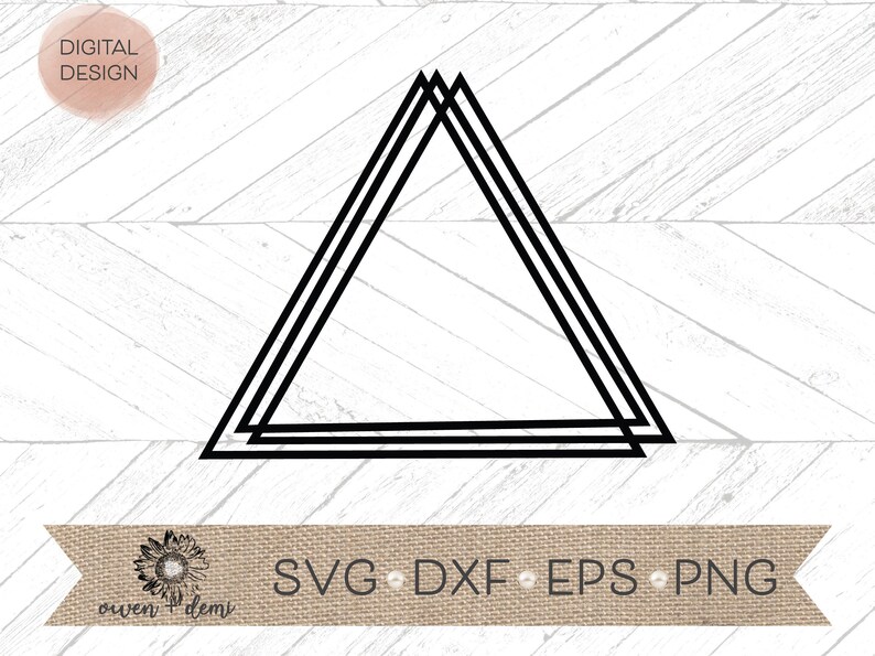 Triangle Frame Svg Sketch Triangle Svg Triangle Svg Etsy