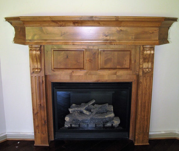 Custom Ornate Fireplace Surround Mantel With Corbels M105 Etsy