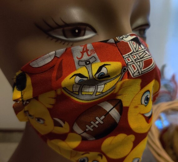 Alabama crimson Tide sports Fan emoji face covers with filter Etsy