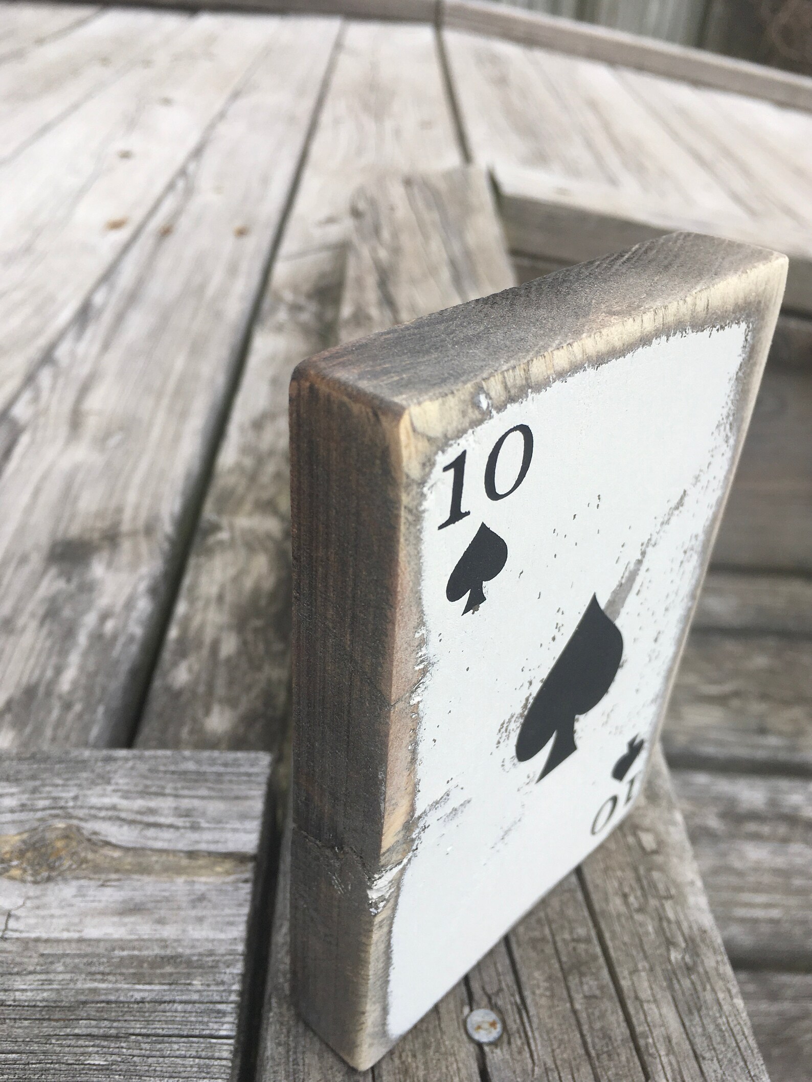 Wood Poker Card Set Decor for Game Room Gift for Gambler Etsy