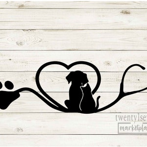 SVG for Veterinary Technician, Vet Med Sticker Cut File, Vet Tech Gift, Digital Download, DTF