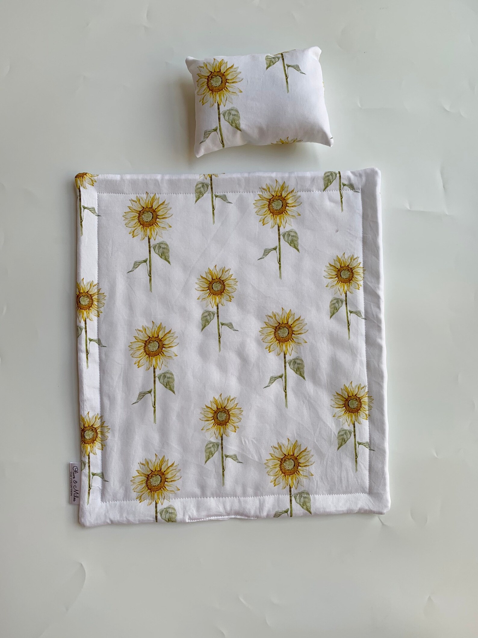 Dolls Bedding Sunflower Cot Quilt Kmart Planter Hack Doll Etsy Australia