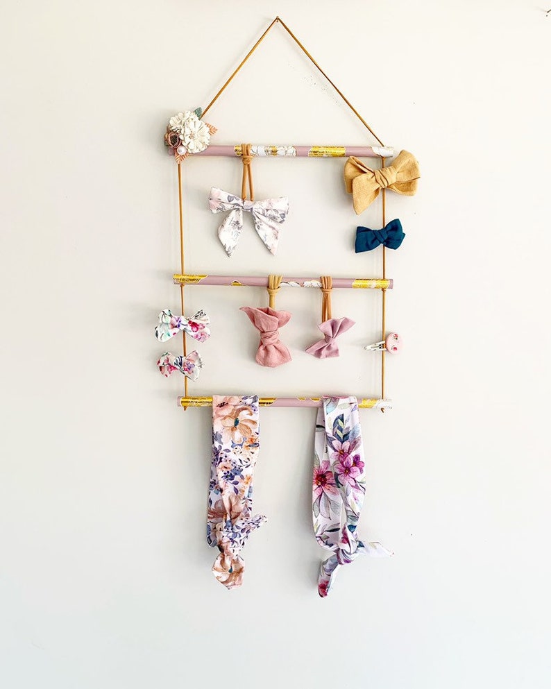 Headband Bow Holder Top Knot Scrunchie Hair Clips Girls Etsy