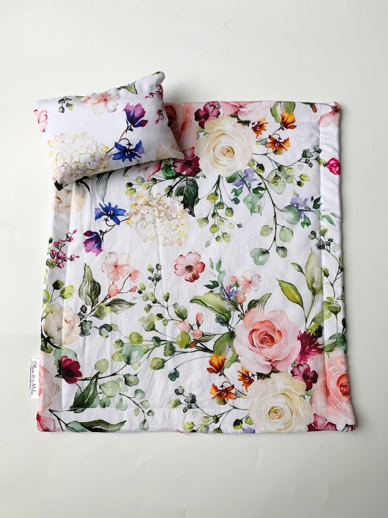 Dolls Bedding Floral Bed Cot Quilt Kmart Planter Hack Etsy Australia