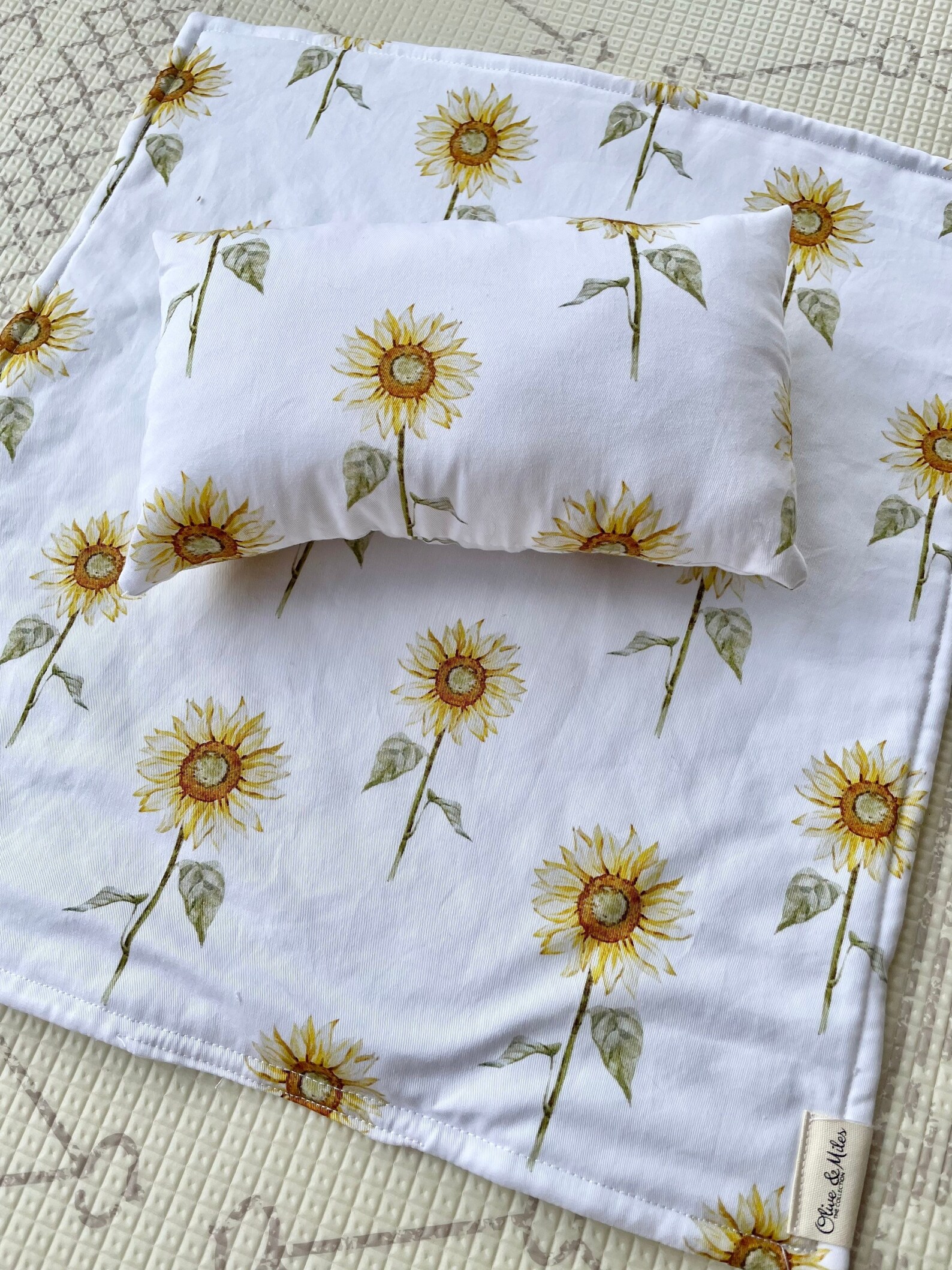 Dolls Bedding Sunflower Cot Quilt Kmart Doll Cot Doll Etsy Australia