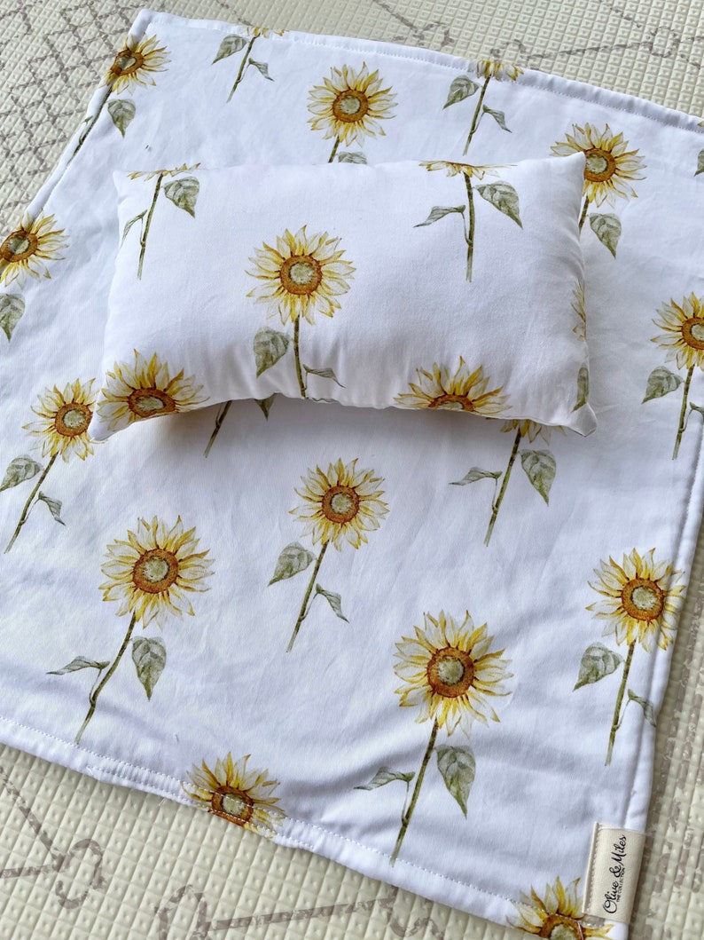 Dolls Bedding Sunflower Cot Quilt Kmart Doll Cot Doll Etsy Australia