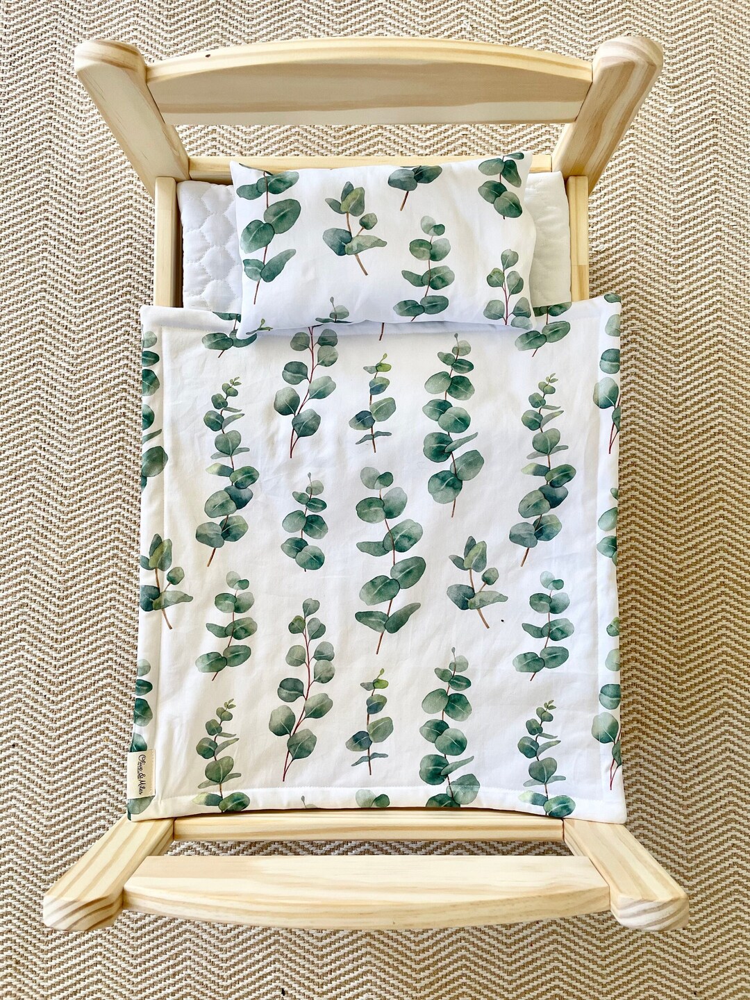 Eucalyptus Doll Bedding Bed Cot Quilt Kmart Doll Cot Doll Etsy