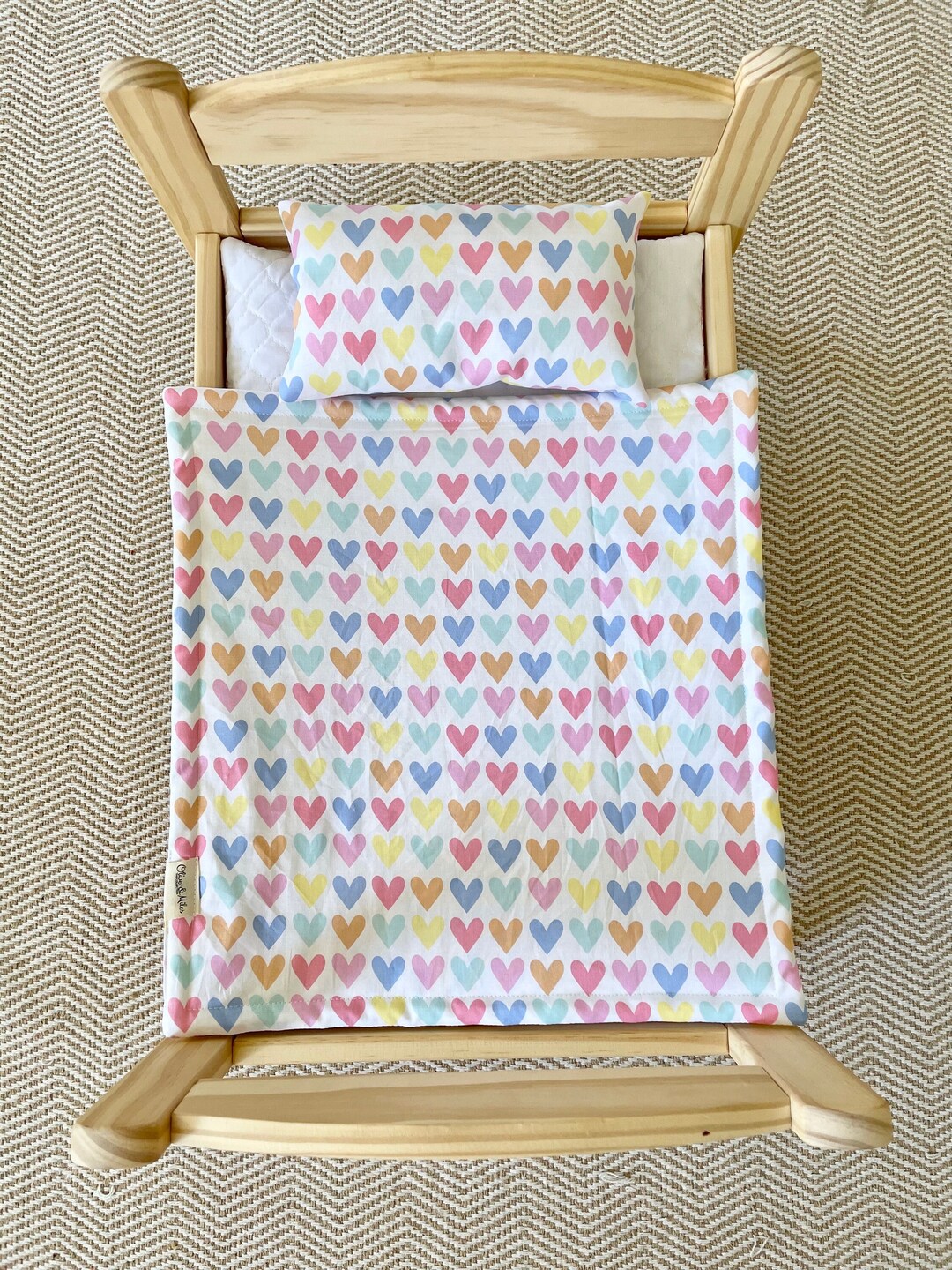 Heart Doll Role Play Set Bed Set First Birthday Gift for Etsy