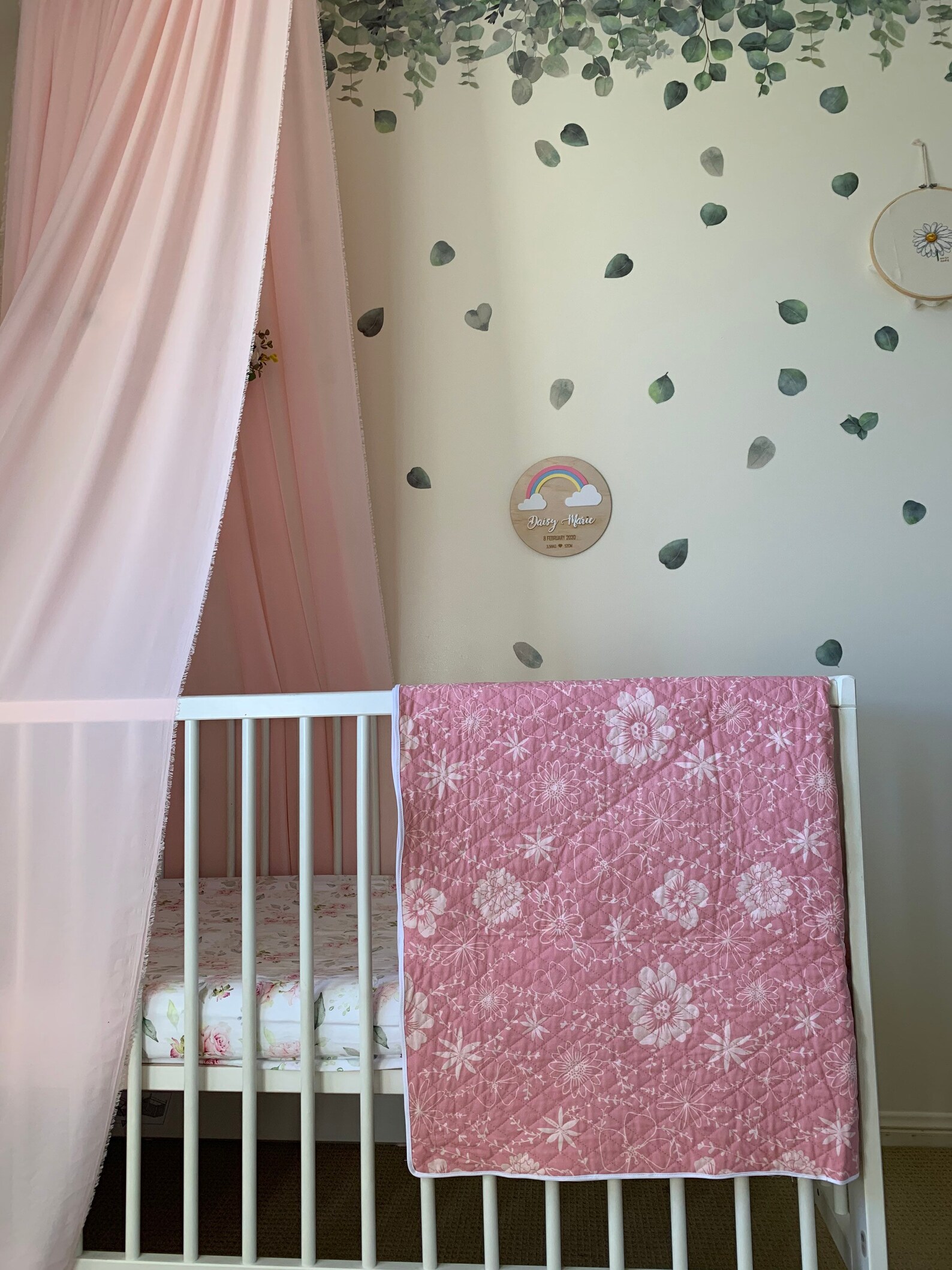 Pink Cotton Cot Quilt Baby Girl Blanket Cot Quilt Cot Doona Etsy Australia