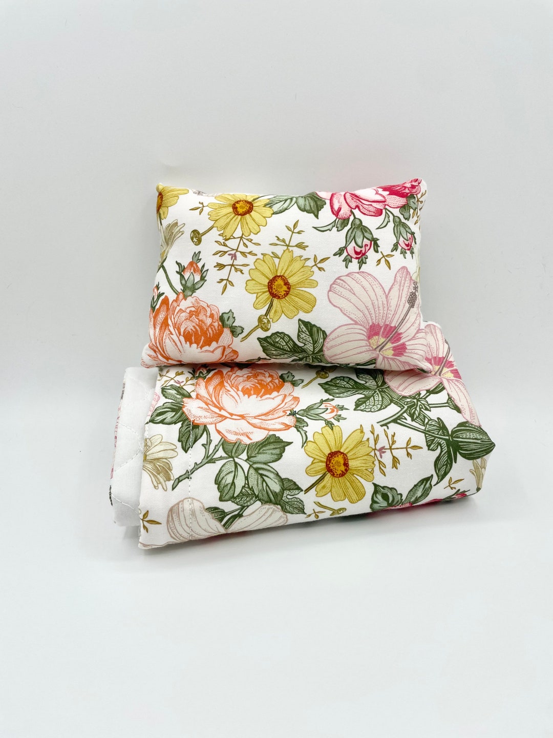 Doll Bed Pillow Blanket Peony Daisy Bed Cot Quilt Kmart Etsy Australia