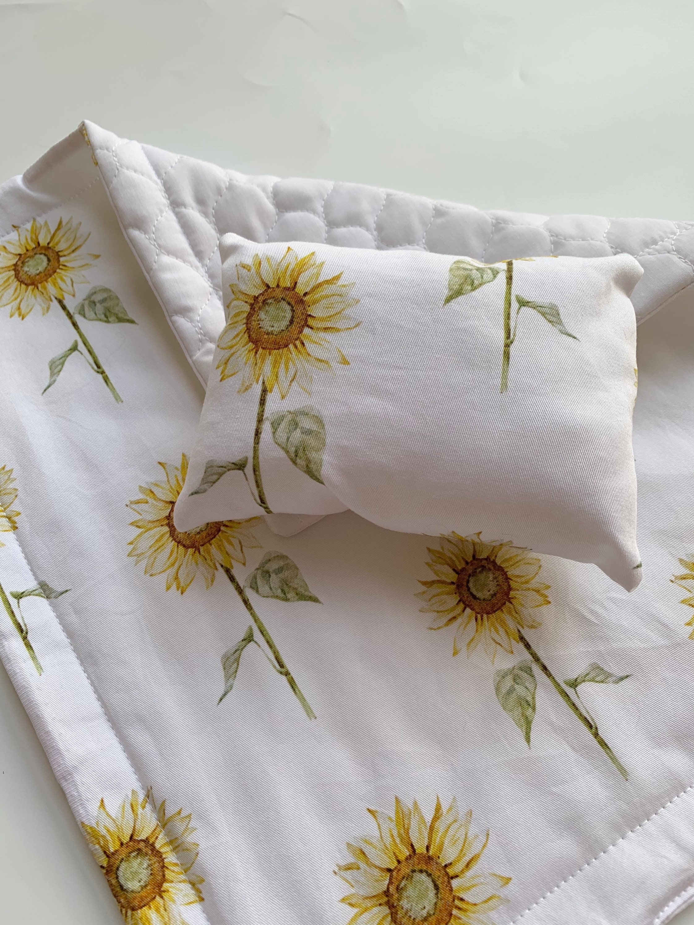 Dolls Bedding Sunflower Cot Quilt Kmart Planter Hack Doll Etsy Australia