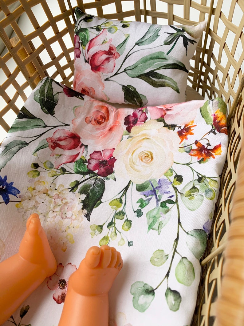 Dolls Bedding Floral Bed Cot Quilt Kmart Planter Hack Etsy Australia