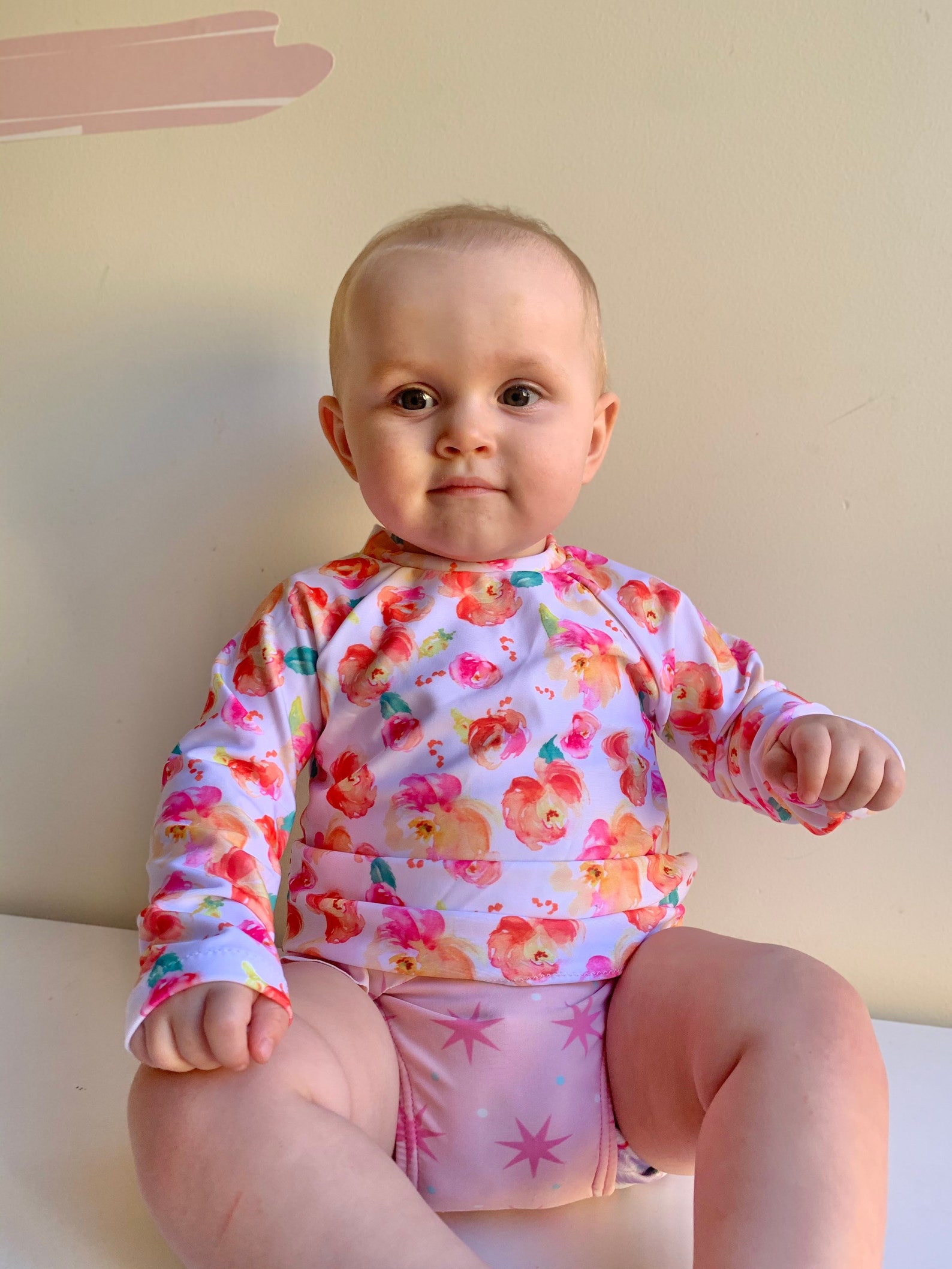 Girls Swim Rashie SPF50 baby swimmers Orange rash guard Etsy
