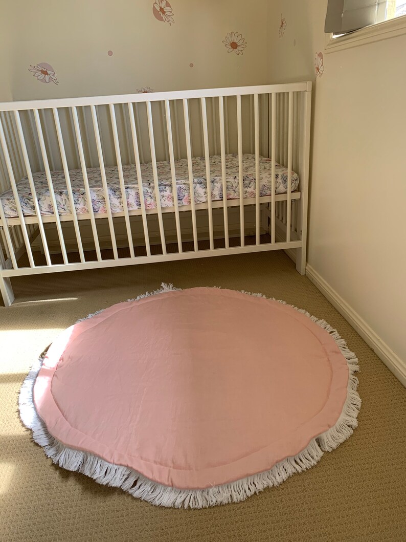 Linen Playmat /rug Baby Play Mat Nursery Rug Baby Girl Etsy Australia