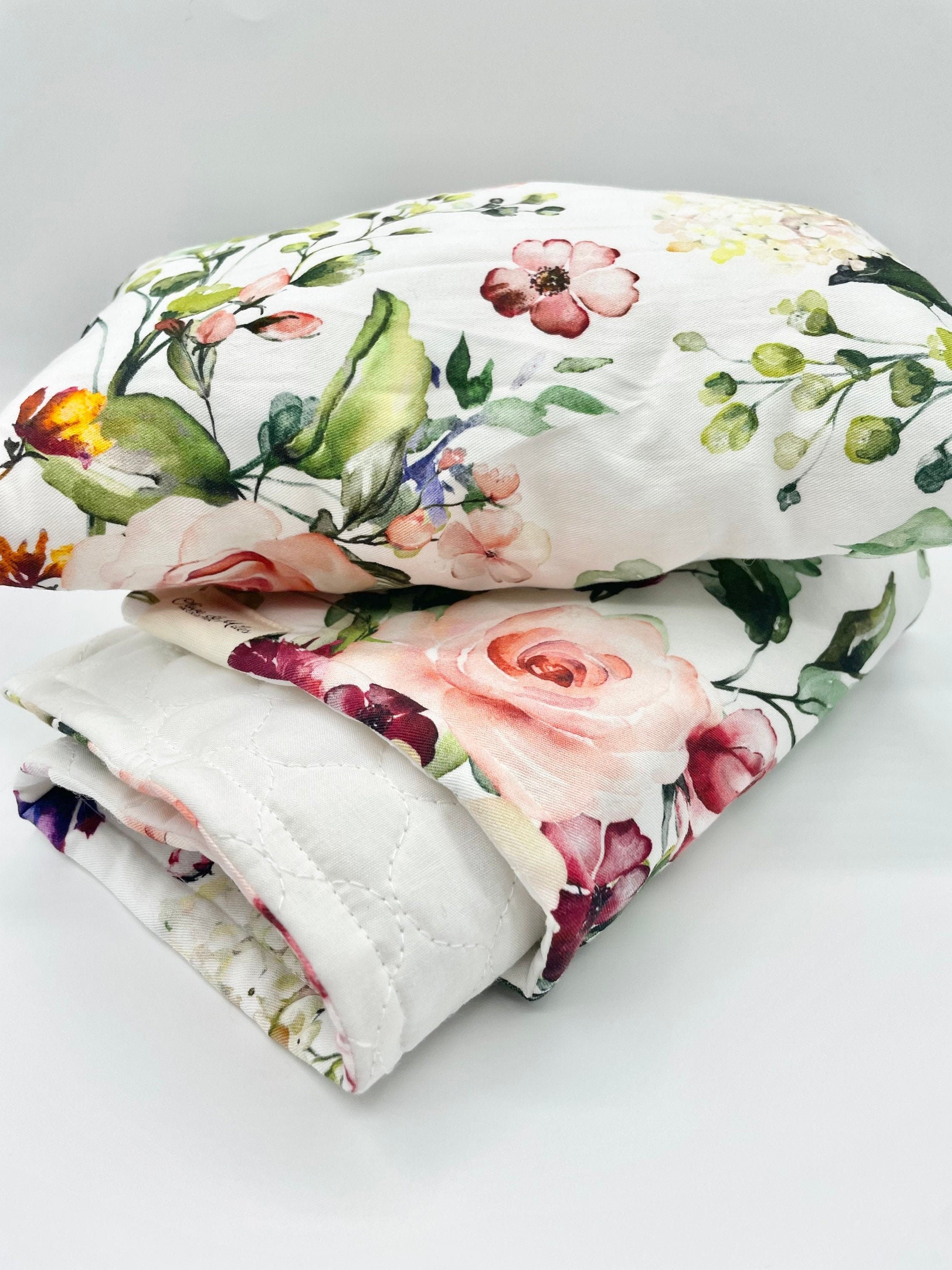 Dolls Bedding Roses Floral Bed Cot Quilt Kmart Planter