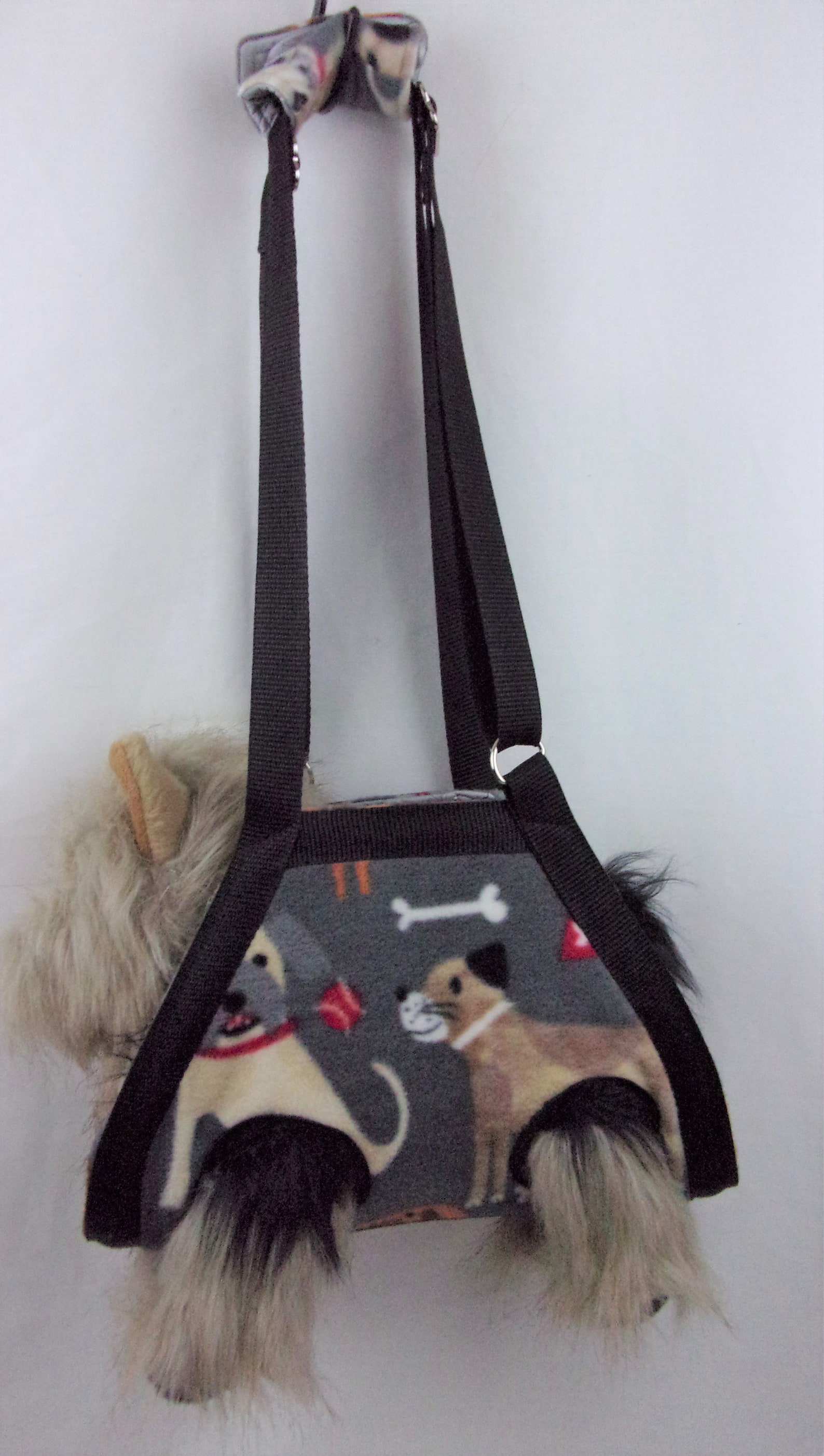 DIY SAVE MONEY Nail Grooming Playful Dogs on Gray Print Sling Etsy