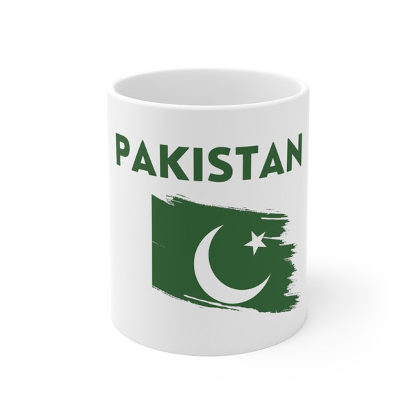 Pakistan flag Coffee Mug, Pakistani Chai Cup with Flag