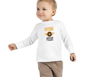 Future Pilot Toddler T-Shirt, Unisex Cotton Tee