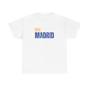 Real Madrid Unisex Heavy Cotton Tee, Real Madrid Fan T-shirt