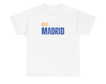 Real Madrid T-shirt, Unisex Heavy Cotton Tee