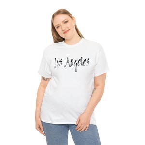 Los Angeles City T-Shirt, SoCal Urban Fashion, Unisex Heavy Cotton Tee LA
