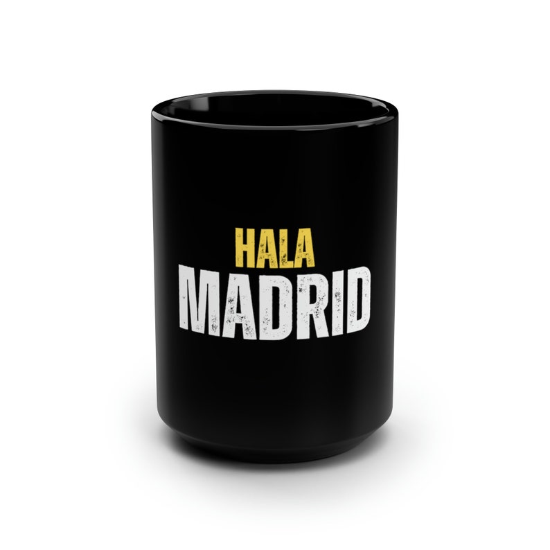 Hala Madrid Coffee Mug, Real Madrid Fan Gift (15oz) image 1