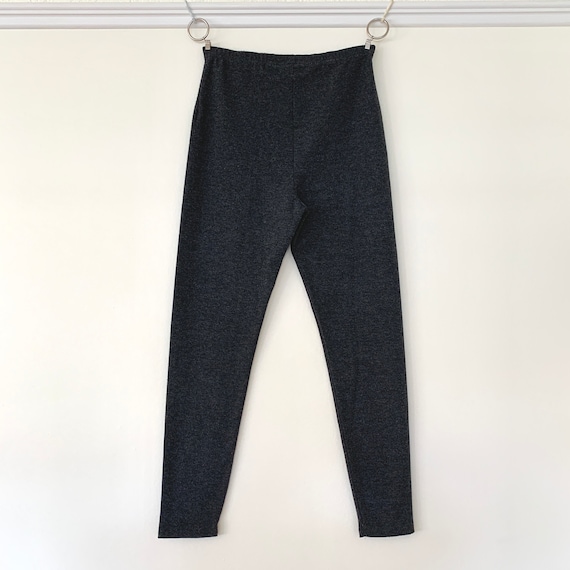 80s 90s tricot dark gray leggings by Express - image 3