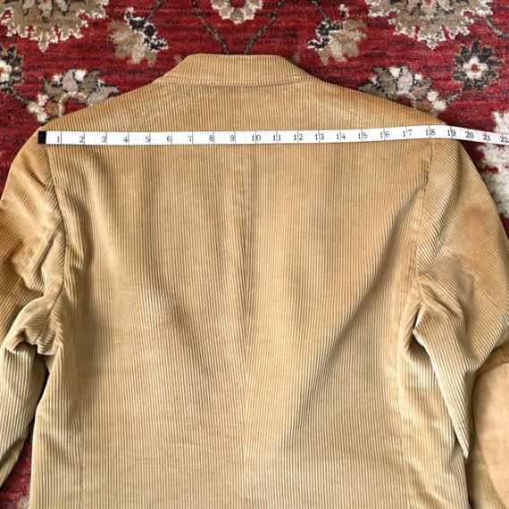1970s 1980s tan corduroy professor jacket with el… - image 7
