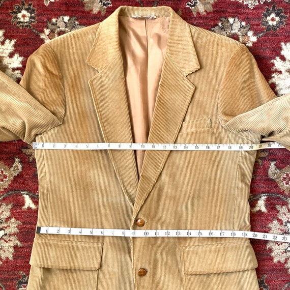 1970s 1980s tan corduroy professor jacket with el… - image 5